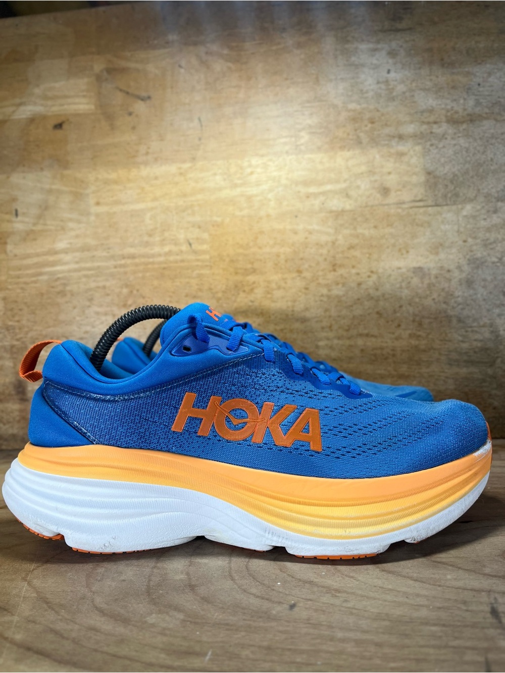Hoka One One Bondi 8 Womens Size 10 Xtra Wide Running Shoes Sneakers Blue
